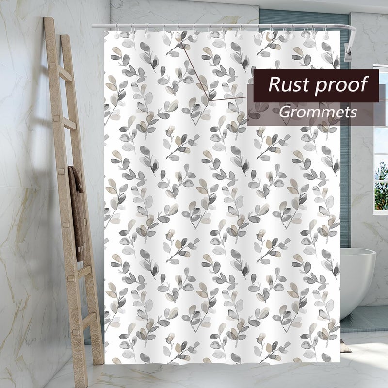 TIKABC Shower Curtain Liner, 4G PEVA Mimosa Shower Liner, Plastic Waterproof Shower Curtains, 72x72 inch with Grommet Holes 3 Magnetic Weights - Image 4